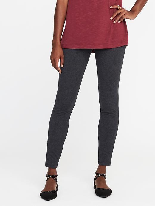 Old Navy Womens Heavy-knit Jersey Leggings For Women Heather Gray Size Xl