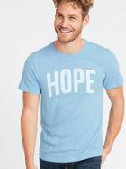 Old Navy Mens Graphic Soft-washed Tee For Men Hope Size L
