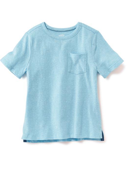 Old Navy Short Sleeve Hi Lo Pocket Tee - Poolside