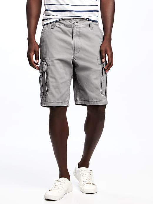 Old Navy Broken In Cargo Shorts For Men 10 - Earl Gray