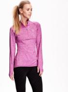 Old Navy Go Dry 1/4 Zip Pullover Size M Petite - Fuchsia Leaders Poly