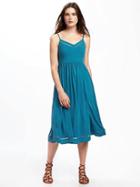 Old Navy Fit & Flare Cami Midi Dress For Women - Estuary