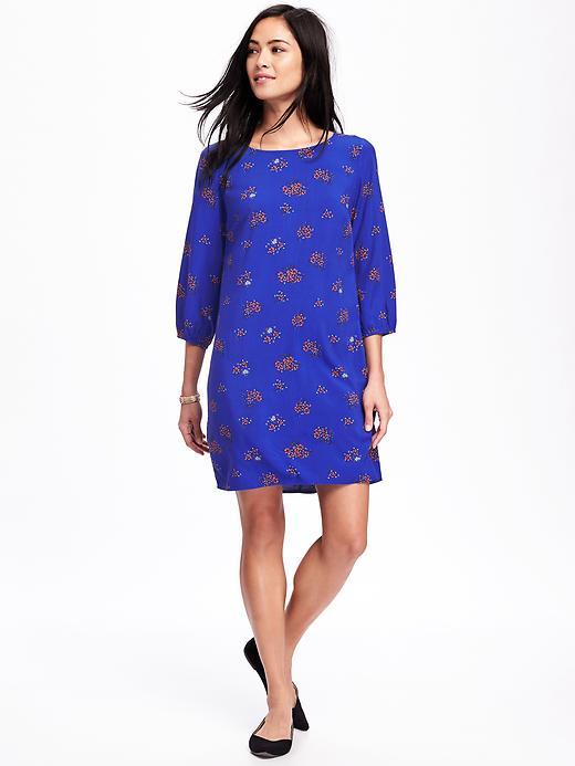Old Navy Printed Shift Dress For Women - Ultraviolet