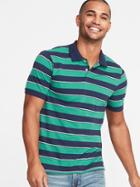 Striped Built-in Flex Moisture-wicking Pro Polo For Men