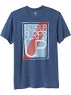 Old Navy Mens Graphic Tees Size L Tall - Dusty Blue
