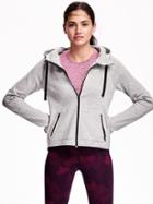 Old Navy Go Warm Zip Hoodie Size L - Light Heather Gray