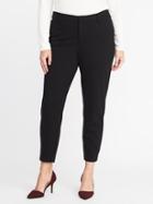 Old Navy Womens Smooth & Contour Plus-size Ponte-knit Pixie Trousers Blackjack Size 16