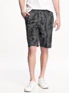 Old Navy Broken In Khaki Shorts For Men 10 1/2 - Black