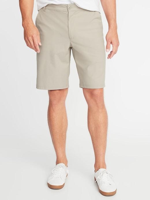 Old Navy Mens Slim Go-dry Performance Khaki Shorts For Men - 10 Inch Inseam Down The Shore - 10 Inch Inseam Down The Shore Size 28w