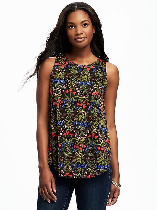 Old Navy High Neck Tank For Women - Multi Print