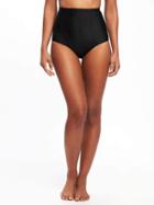 Old Navy High Waist Swim Bottoms For Women - Ebony