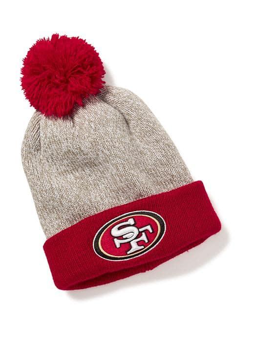 Old Navy Nfl Team Pom Pom Beanie - 49ers