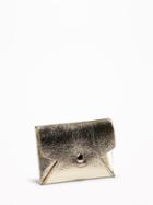 Old Navy Womens Faux-leather Envelope Card Wallet For Women Gold Metallic Size One Size