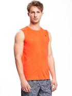 Old Navy Go Dry Cool Training Tank For Men - Orange