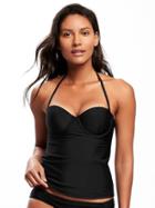 Old Navy Womens Underwire Halter Tankini Top For Women Ebony Size Xxl