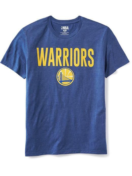 Old Navy Mens Nba Team Tee For Men Warriors Size L