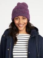 Old Navy Womens Boucl Beanie For Women Royal Purple Size One Size