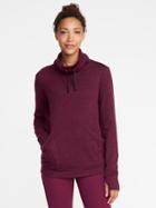 Old Navy Funnel Neck Pullover Hoodie For Women - Winter Wine