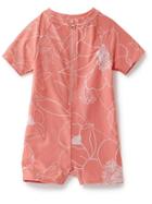 Old Navy Floral One Piece Rashguard - Live Coral Floral