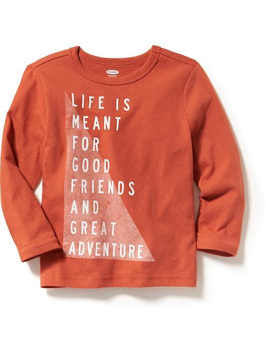 Old Navy Long Sleeve Graphic Tee Size 12-18 M - Clay More