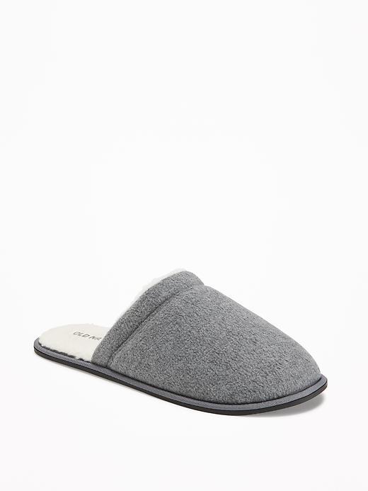 Old Navy Performance Fleece Slippers For Men - Heather Grey