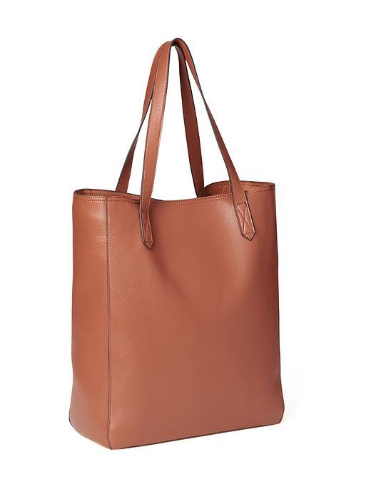 Old Navy Faux Leather Tote For Women - Cognac Brown