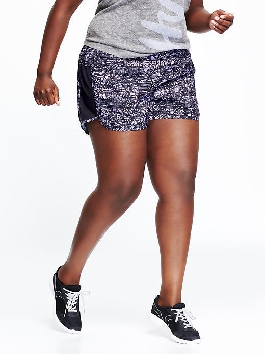 Old Navy Womens Plus Running Shorts 3 1/2&quot; Size 1x Plus - Lavender Haven