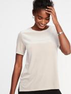 Old Navy Womens Relaxed Velvet Tee For Women Blushed Size Xl