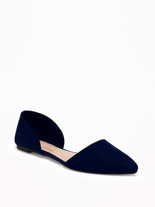 Old Navy Womens Sueded D';orsay Flats For Women Midnight Madness Size 6