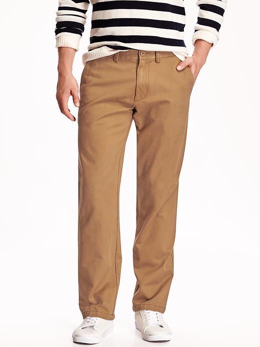 Old Navy Mens Ultimate Straight Khakis Size 33w 32l - Bandolier Brown