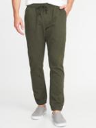 Old Navy Mens Built-in Flex Twill Joggers For Men Forest Floor Size L