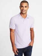 Old Navy Mens Built-in Flex Moisture-wicking Pro Polo For Men Lilac Purple Size Xxxl