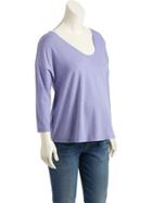 Old Navy Drop Shoulder Tee Size L - Flower Bunch Blue