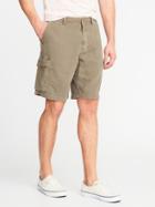 Old Navy Mens Linen-blend Cargo Shorts For Men (10) Surplus Khaki Size 40w
