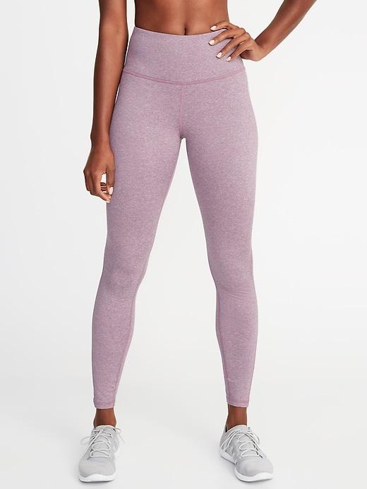 High-rise Fleece Performance Leggings For Women