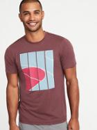 Old Navy Mens Go-dry Eco Graphic Performance Tee For Men Ravenswood Size Xs