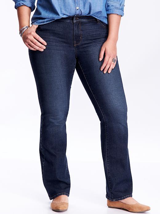 Old Navy Womens Plus Universal Mid Rise Boot Cut Jeans Size 16 Long Plus - Crater Lake
