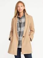 Old Navy Wool Blend Everyday Coat For Women - Holly Wood