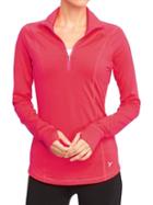 Old Navy Go Dry Half Zip Pullover - Fuchsia Flame Neon