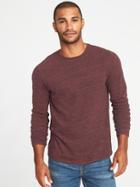 Old Navy Mens Soft-washed Slub-knit Crew-neck Tee For Men Clove Size Xl