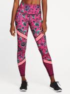 Old Navy Go Dry High Rise Floral Compression Leggings For Women - Pink Floral