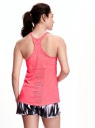 Old Navy Go Dry Run Tank For Women - Vegas Pink Neon Poly