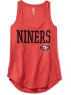 Old Navy Relaxed Nfl Scoop Neck Graphic Tank For Women - 49ers