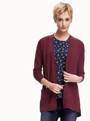 Old Navy Boyfriend Cardigan For Women - Marion Berry