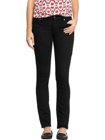 Old Navy Old Navy Womens The Flirt Black Skinny Jeans - Black Jack