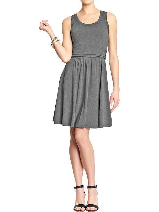 Old Navy Womens Sleeveless Jersey Dresses Size M Petite - Charcoal Heather