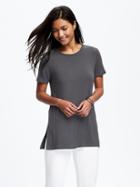 Old Navy Relaxed Crew Neck Tunic For Women - Dark Steel