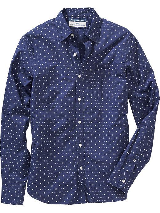 Old Navy Mens Slim Fit Classic Shirts Size Xxl Big - Hyper Blue
