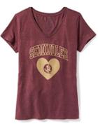 Old Navy Ncaa V Neck Tee For Women - Florida State
