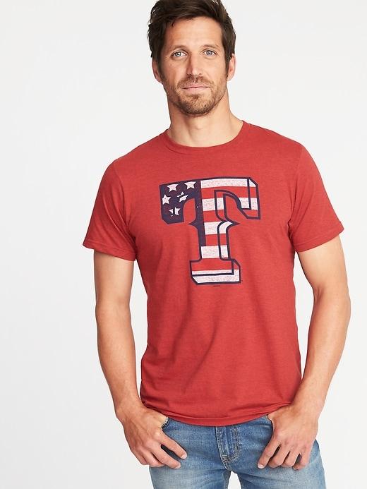 Old Navy Mens Mlb Americana Team Tee For Men Texas Rangers Size Xxl
